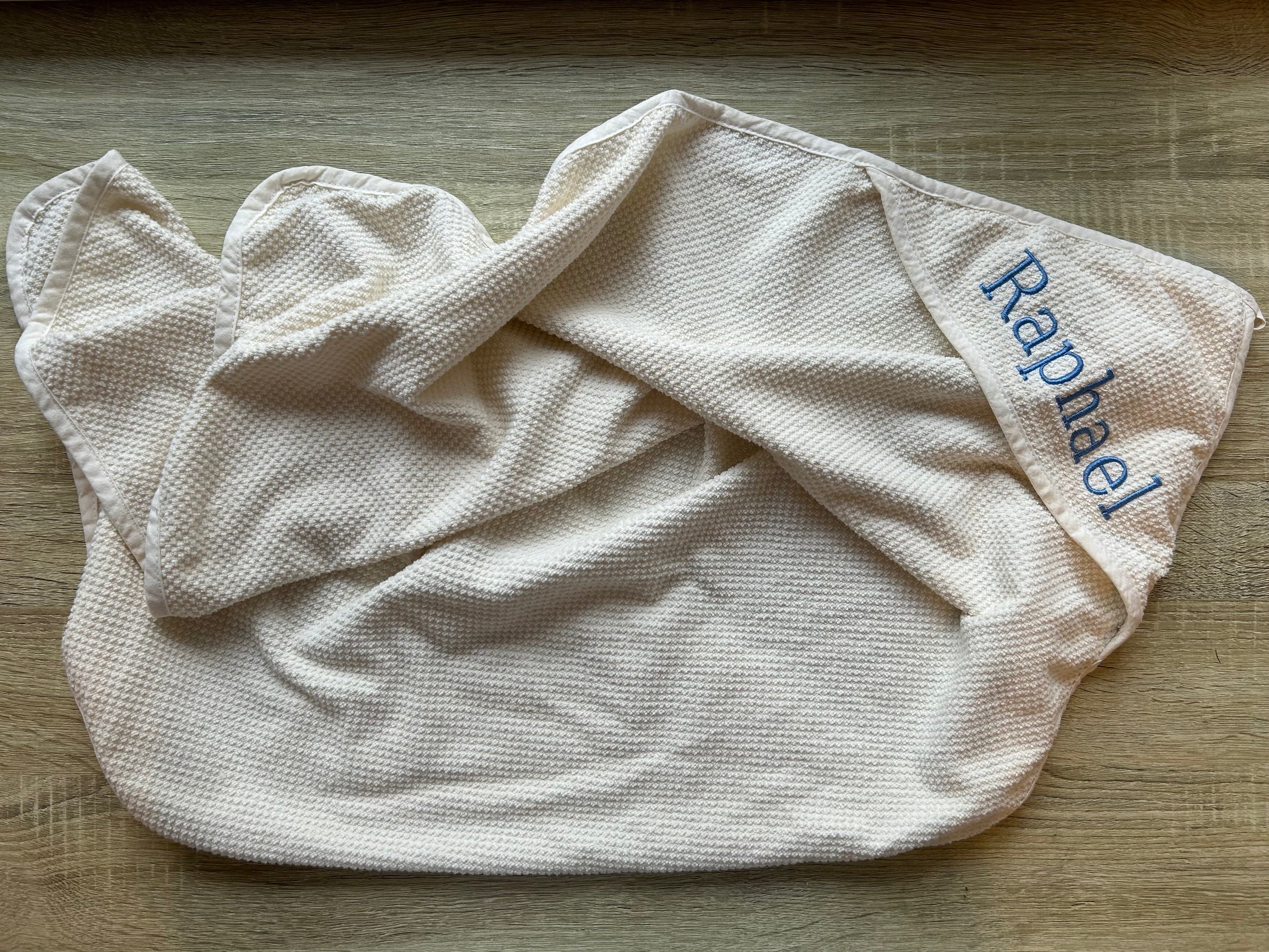 Kapuzenhandtuch für Babys aus Waffelstoff mit Stickerei, weitere Ansicht